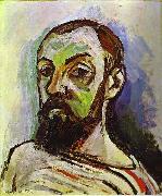 Henri Matisse Self Portrait in a Striped Tshirt oil painting